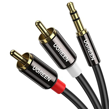 UGREEN 6.6FT 3.5mm to RCA Male Audio Adapter Y Splitter Cable