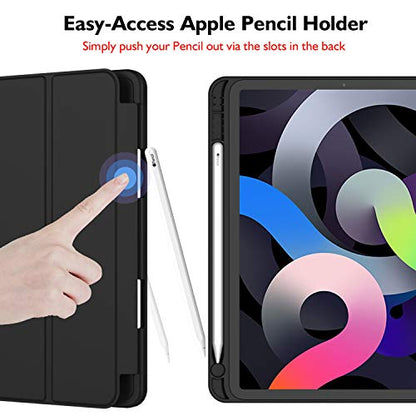 iMieet iPad Air 11-Inch Case M4/M3/M2 2024/2025/2026, iPad Air 5th/4th Generation 10.9-Inch Case - Model A2902/A2903/A2904/A2588/A2589/A2591, Black