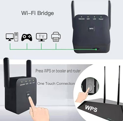 NEMAKIN Wireless Range Extender 2.4/5 GHz WD-R611U 10000 sq. ft.