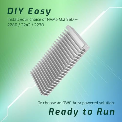 OWC 2.5 Inches OWCUS4EXP1M2 Portable NVMe Solid State Drive with PCIe x 4 Interface