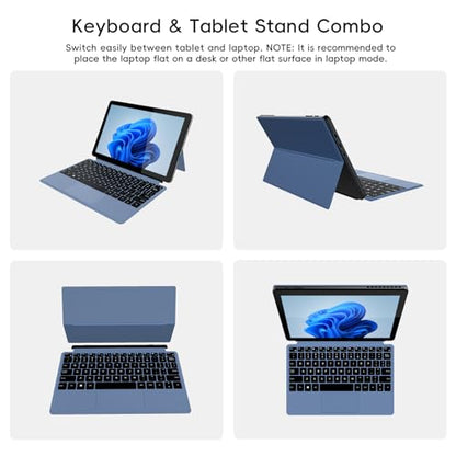 QAZIPO 10.1" JPE12 1280x800 2-in-1 Tablet Laptop with Intel Pentium Gold 6500Y