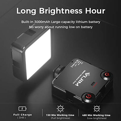 ULANZI VL-81 3000mAh Bi-Color LED Video Light 3200K-5600K USB Rechargeable