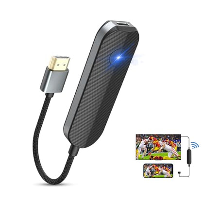JUCONU 1"L x 2"W x 3"H Wireless HDMI Adapter 1080p Wireless Connectivity