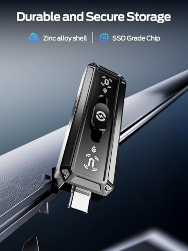 MOVE SPEED 256GB External Solid State Drive USB 3.2 Dual Port 520MB/s Read Speed Model WD 05