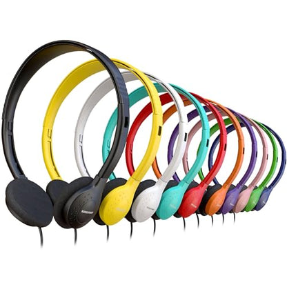 Redskypower 10 Pack KQBWKVIFMY Wired Headphones 3.5mm Jack, Over-Ear, Plastic Enclosure, 32 Ohm Impedance