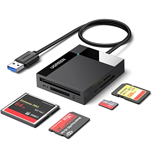 UGREEN USB 3.0 Card Reader 4 Ports 5000 Mbps SD/TF/CF/MS Reader