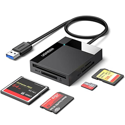 UGREEN USB 3.0 Card Reader 4 Ports 5000 Mbps SD/TF/CF/MS Reader