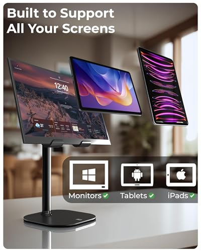 COOPER 7-10inch Adjustable Stand CPR238BLK129 Tablet Holder Compatible with Devices up to 4.4lb