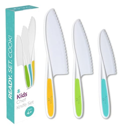 Tovla 3-Piece A21 Kid Safe Knife Set for Cooking