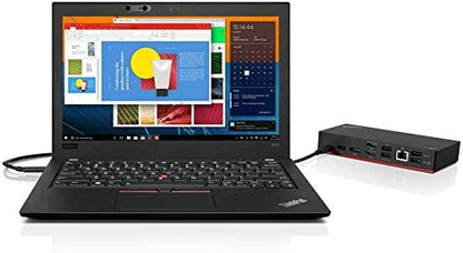 Lenovo 11.2" x 8.3" x 1.7" USB-C Docking Station (40AS0090US) - 60W Power Delivery - Black