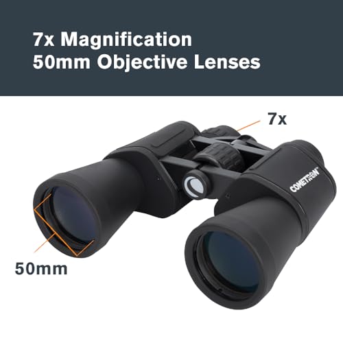 Celestron 50 Millimeter Cometron 71198-CGL 7 x 50 Porro Binoculars Water Resistant