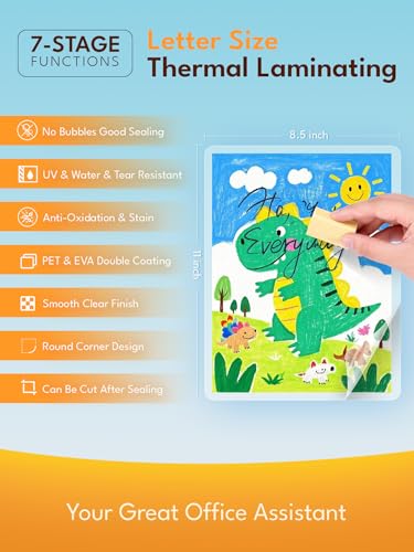 Uinkit 30 Pack UH046 3mil Thermal Laminating Pouches 9 x 11.5 for Documents, Photos, Crafts