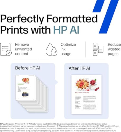 HP ENVY 6155e All-in-One Wireless Inkjet Printer 1200 x 1200 DPI Auto-Duplex Color Printer