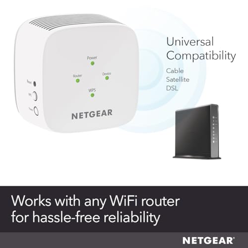 NETGEAR EX5000 Wireless Range Extender, Dual-Band, 802.11ac, Up to 1200 Mbps, RJ45, White/Grey