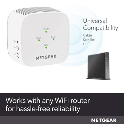 NETGEAR EX5000 Wireless Range Extender, Dual-Band, 802.11ac, Up to 1200 Mbps, RJ45, White/Grey