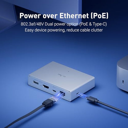 GL.iNet 4" x 2.76" x 0.8" 4K@30Hz Dual Power Remote KVM Switch Model GL-RM1PE