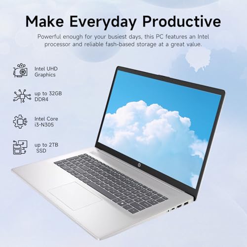 HP 17.3" TPN-I139 Silver 1600x900 LCD Clamshell Laptop