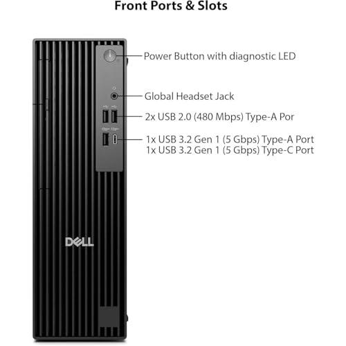 Dell Pro Slim QCS1250 Intel i7-14700 3840x2160 20Core Computer Tower