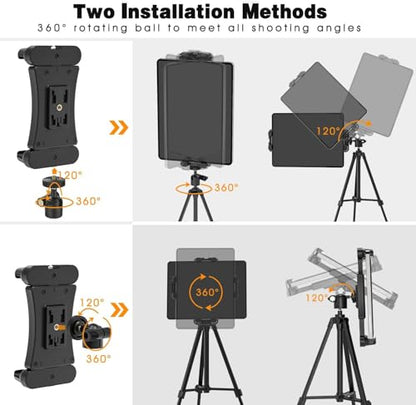 Cenawin Tablet Tripod Adapter d7dc26dd-d5bb-4d92-b490-eb198b806420 Adjustable Holder for 4.7-12.9 Inch Tablets