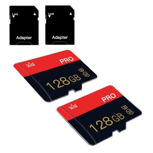 MORIC 128GB Micro SD Card 2 Pack Class 10 A1 Waterproof Memory Storage