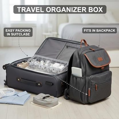 Tatuo 10.2"L x 3.9"W x 2.4"H Tatuo-Ties-EARN95647 90.12 cu in 2 Count Plastic Cable Organizer Box