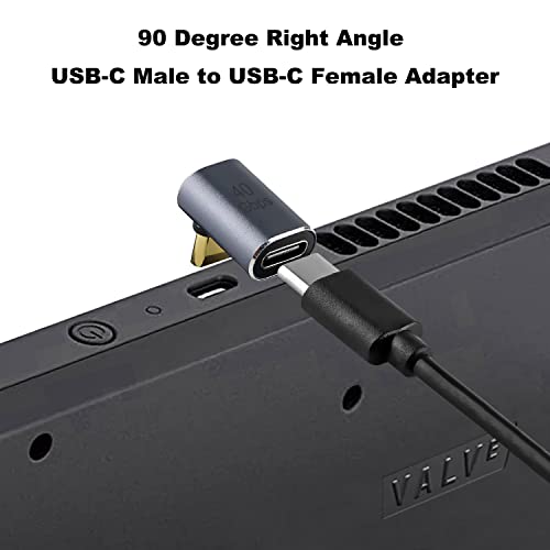 AreMe 90 Degree USB-C Male to Female Adapter ADP082 100W Power Delivery 5A Type-C Extender