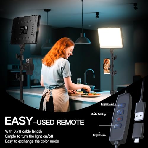NiceVeedi 2 Count NV-15WHT 2800K-6500K LED Video Light Kit