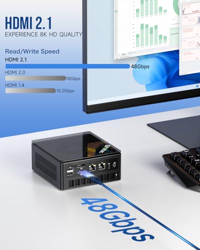 GMKtec Mini PC K8 PLUS AMD Ryzen 7 8845HS 5GHz 32GB DDR5 512GB PCIe 4.0 SSD