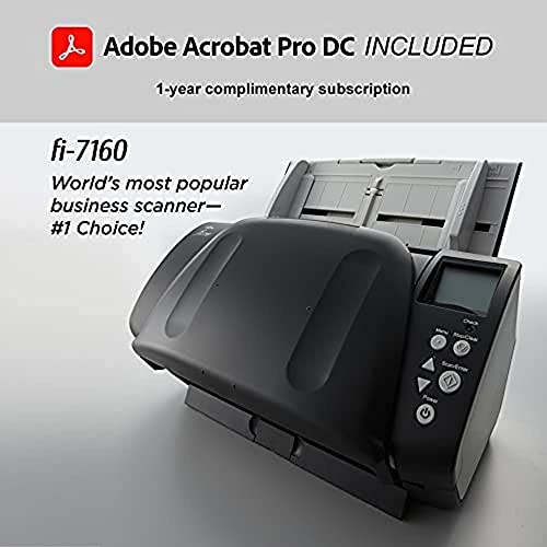 Fujitsu fi-7160 Document Scanner USB 600 DPI Color Depth 24 bpp Professional Desktop Scanner