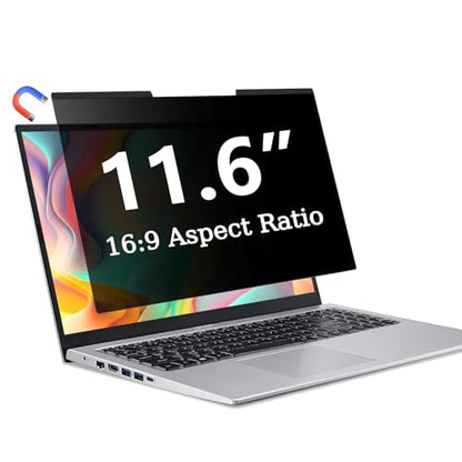 ZOEGAA 11.6 Inch Laptop Privacy Screen Filter Anti-Glare Anti-Spy Blue Light Block Matte Finish