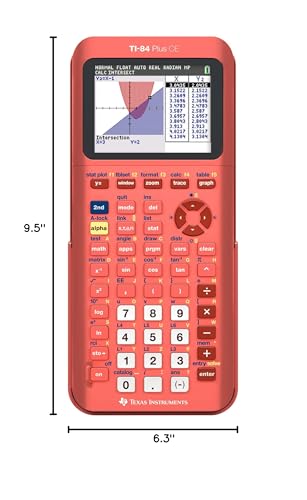 Texas Instruments 3.2 Inch TI-84 Plus CE 140 DPI LCD Graphing Calculator