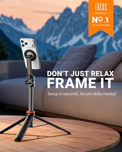 EUCOS 63 Inches EUTP-010 Tripod for Smartphone with Adjustable Height