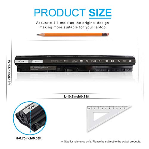Emanjor 40Wh M5Y1K 14.8V Lithium Ion Laptop Battery Type M5Y1K