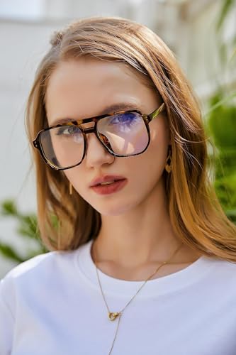 FEISEDY 54MM B2866 Anti-Blue Light Glasses Square Frame