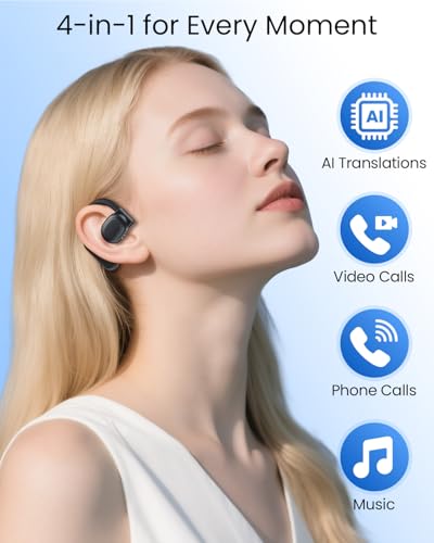 TAGRY K08 Wireless Earbuds 164 Languages Translation 13.5 Hours Battery Life Touch Control Bluetooth Audio