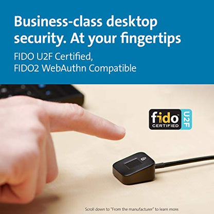 Kensington 5.2 x 4.6 x 1.8 inches K62330WW Desktop Fingerprint Reader - USB
