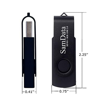 SamData 8GB 655160561252 USB 2.0 Flash Drive Memory Stick