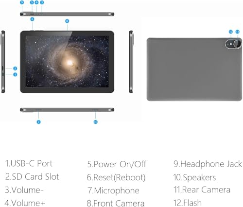 ECOPAD 10.1 Inch TH-KK12C 1280x800 60Hz LCD Tablet