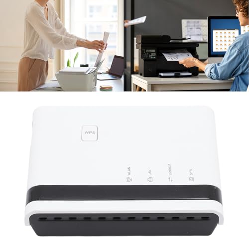 GOWENIC USB Print Server, Model GOWENIChb9ml0at4v-11, Supports 4 Printers, USB 2.0, Ethernet