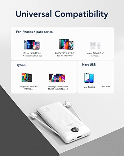 VEGER 10000mAh Power Bank V1115 5V 2.1A Portable Charger