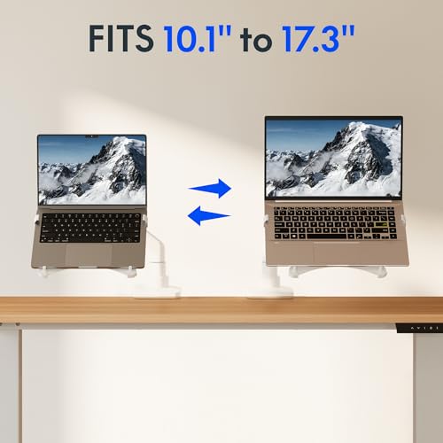FlexiSpot Laptop Tray for Monitor Arm, VESA Mount 75x75/100x100mm, Supports Laptops up to 17.3in