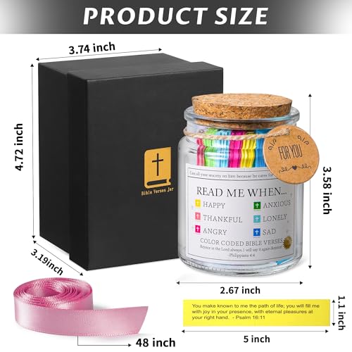 WMWXNNT Bible Verse Jar Bible Study Supplies Decorative Jar