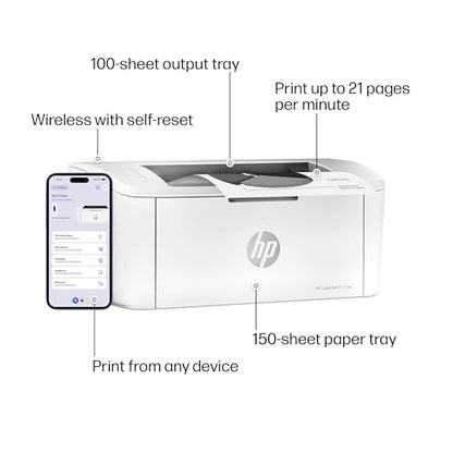 HP 745"D x 13.63"W x 6.26"H M110w 600 x 600 dpi Black and White Laser Printer