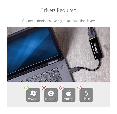 StarTech 7.5 x 1 x 0.5 inches USB32HDES 1080P 60Hz A/V Adapter