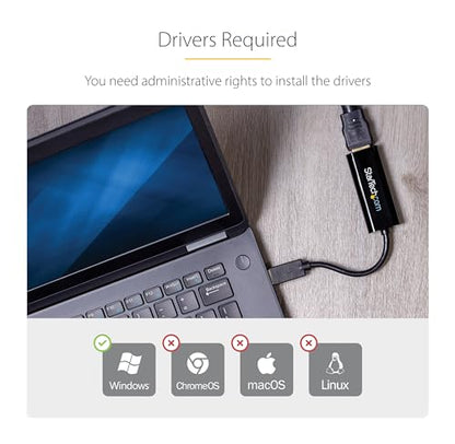 StarTech 7.5 x 1 x 0.5 inches USB32HDES 1080P 60Hz A/V Adapter