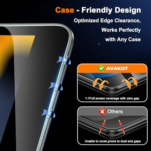 AVAKOT 10.2 Inch iPad 9th Generation Tempered Glass Screen Protector