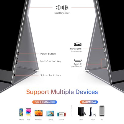 ForHelp 15.6 FHD 1080p 60Hz IPS Monitor
