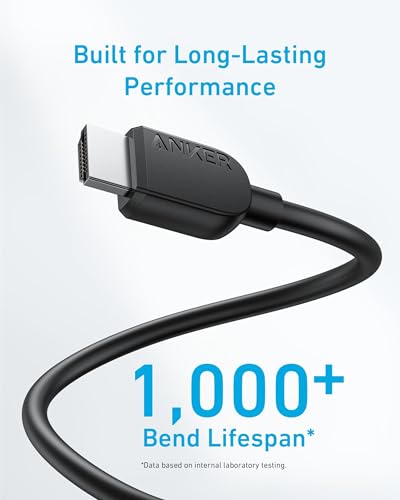 Anker 6 Feet A8742011 HDMI Cable 8K@60Hz 4K@120Hz Ultra High-Speed