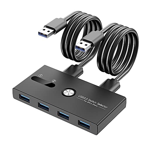 ZIYUETEK USB KVM Switch 4-Port USB 3.0 Model ZY-USBS202A