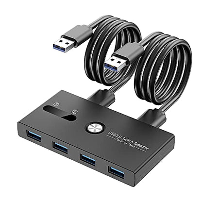 ZIYUETEK USB KVM Switch 4-Port USB 3.0 Model ZY-USBS202A